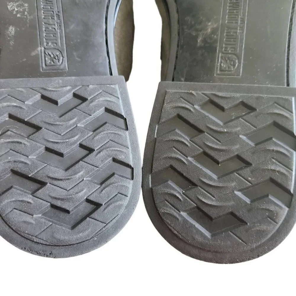 Stacy Adams Suede Loafers Mens 11.5 Neville‎ Moc Toe Bit Loafer Gray Leather